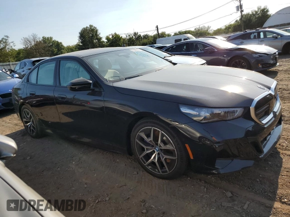 2024 BMW i5 M60 with VIN WBY43FK02RCR61881, listed as a Copart auction lot 71092944 with 0 mi miles and Salvage Title. Bid and sale history available at carsss.com. Image 4.