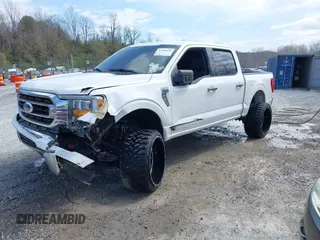 2023 Ford F-150 XL with VIN 1FTEW1C58PKE81292, listed as a IAAI auction lot 41900494 with 34,753 mi miles and . Bid and sale history available at DreamBid. Image 2.