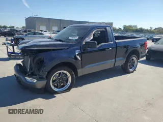 2022 Ford F-150 XL with VIN 1FTMF1E51NKD59265, listed as a Copart auction lot 77193424 with 38,590 mi miles and Salvage Title. Bid and sale history available at DreamBid. Image 1.