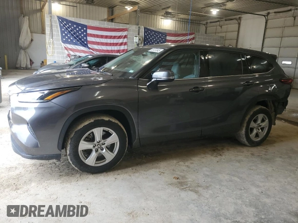 2021 Toyota Highlander L with VIN 5TDZZRAHXMS066838, listed as a Copart auction lot 55137845 with 77,800 mi miles and Salvage title. Bid and sale history available at DreamBid. Image 1.