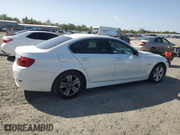 2013 BMW 5 Series 528i with VIN WBAXG5C58DD229195, listed as a Copart auction lot 52193215 with 74,240 mi miles and Salvage Title. Bid and sale history available at carsss.com. Image 3.