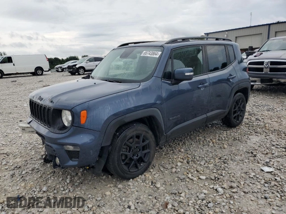 2020 Jeep Renegade Altitude with VIN ZACNJAB17LPL39025, listed as a Copart auction lot 65743864 with 103,172 mi miles and Non repairable. Bid and sale history available at DreamBid. Image 1.