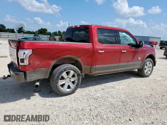 2016 Ford F-150 XL with VIN 1FTEW1CG6GFD19235, listed as a Copart auction lot 59817695 with 154,176 mi miles and Salvage title. Bid and sale history available at DreamBid. Image 3.