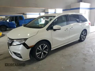 2018 Honda Odyssey Elite with VIN 5FNRL6H90JB103748, listed as a Copart auction lot 61512595 with 117,126 mi miles and Salvage title. Bid and sale history available at DreamBid. Image 1.