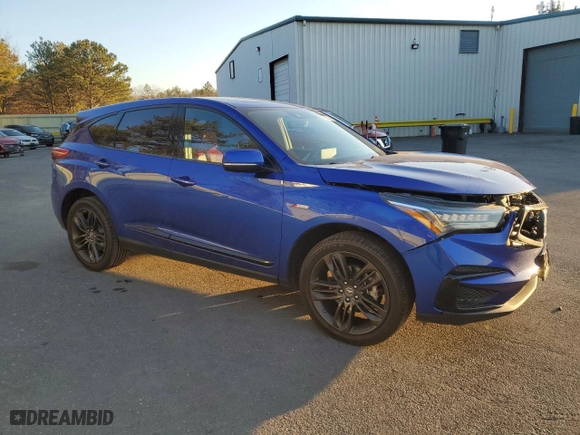 2019 Acura RDX w/A-Spec Pkg with VIN 5J8TC2H64KL015239, listed as a Copart auction lot 47698255 with 74,283 mi miles and Salvage Title. Bid and sale history available at carsss.com. Image 4.