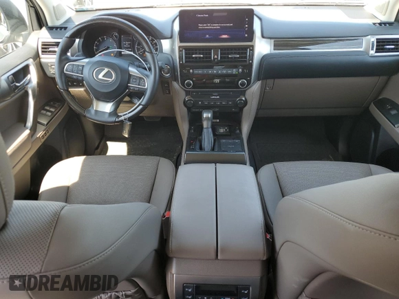 2023 Lexus GX with VIN JTJAM7BX0P5368300, listed as a Copart auction lot 49230015 with 17,953 mi miles and Salvage Title. Bid and sale history available at carsss.com. Image 8.