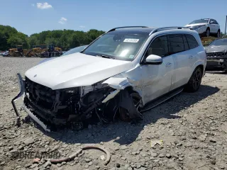 2025 Mercedes-Benz GLS 450 with VIN 4JGFF5KE8SB362675, listed as a Copart auction lot 62104395 with 4,971 mi miles and Salvage title. Bid and sale history available at DreamBid. Image 1.