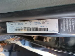 2000 Volkswagen Jetta GLS z VIN 3VWSA29M7YM057356, wystawiony jako Copart lot #76960844 z przebiegiem 299 410 mil mil oraz Szkoda całkowita • Salvage title. Historia ofert i sprzedaży dostępna na DreamBid. Obrazek 12.