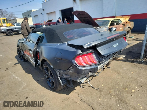 2018 Ford Mustang GT Premium with VIN 1FATP8FF0J5178312, listed as a Copart auction lot 50908785 with 54,660 mi miles and Salvage title. Bid and sale history available at DreamBid. Image 3.