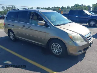 2005 Honda Odyssey EX-L z VIN 5FNRL38735B111376, wystawiony jako IAAI lot #42378824 z przebiegiem 191 632 mil mil oraz . Historia ofert i sprzedaży dostępna na DreamBid. Obrazek 1.