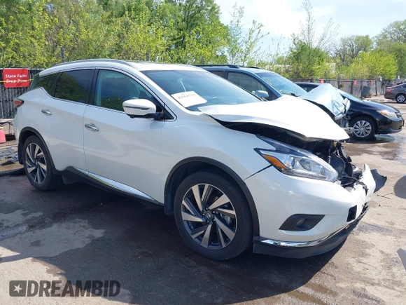 2016 Nissan Murano S z VIN 5N1AZ2MH0GN163147, wystawiony jako IAAI lot #42068756 z przebiegiem 29 149 mil mil oraz . Historia ofert i sprzedaży dostępna na DreamBid. Obrazek 1.