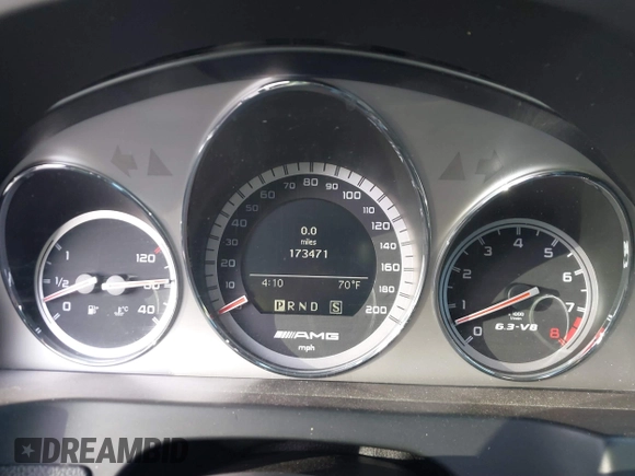 2009 Mercedes-Benz C 63 AMG with VIN WDDGF77X39F231287, listed as a IAAI auction lot 41556195 with 173,471 mi miles and . Bid and sale history available at DreamBid. Image 7.