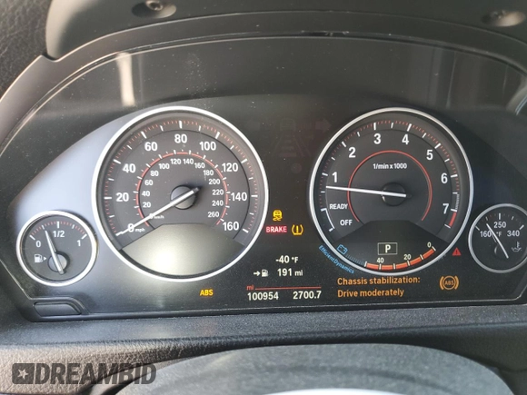 2016 BMW 3 Series 328i with VIN WBA8E9C52GK648354, listed as a Copart auction lot 49918115 with 100,954 mi miles and Salvage Title. Bid and sale history available at DreamBid. Image 9.