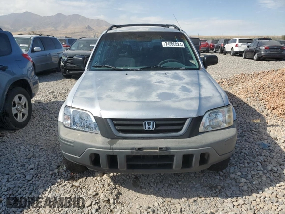 2001 Honda CR-V LX with VIN JHLRD284X1C000881, listed as a Copart auction lot 74606824 with 156,453 mi miles and Salvage Title. Bid and sale history available at carsss.com. Image 5.