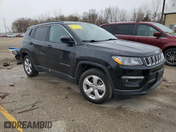 2020 Jeep Compass Altitude z VIN 3C4NJCBBXLT108507, wystawiony jako Copart lot #81733784 z przebiegiem 69 859 mil mil oraz Szkody całkowita. Historia ofert i sprzedaży dostępna na DreamBid. Obrazek 4.