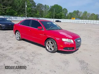 2008 Audi A4 2.0T with VIN WAUAF78EX8A054081, listed as a IAAI auction lot 42165895 with 1 mi miles. Bid and sale history available at carsss.com. Image 1.