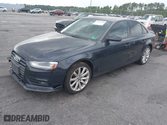 2013 Audi A4 Premium Plus with VIN WAUFFAFL0DN044778, listed as a IAAI auction lot 42063793 with 110,073 mi miles and . Bid and sale history available at DreamBid. Image 2.