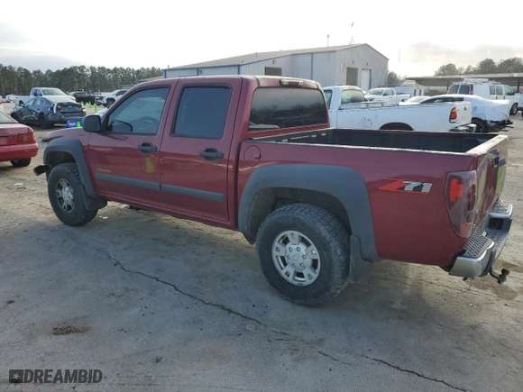 2004 Chevrolet Colorado 1SE LS Z71 with VIN 1GCDS136448104595, listed as a Copart auction lot 45130155 with 0 mi miles and Salvage Title. Bid and sale history available at carsss.com. Image 2.