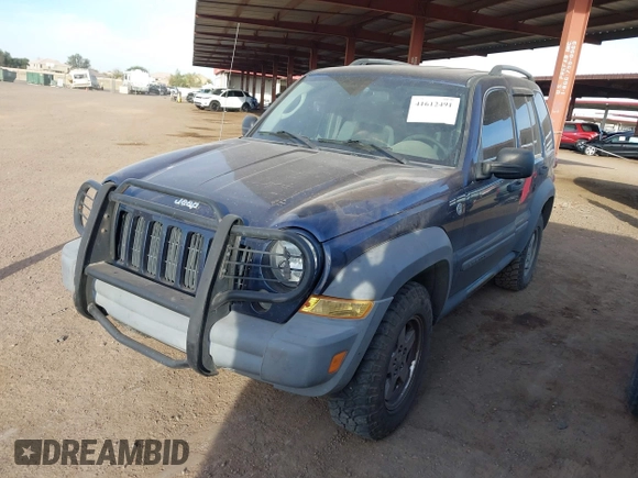 2006 Jeep Liberty Sport with VIN 1J4GL48536W107539, listed as a IAAI auction lot 41612491 with 121,459 mi miles and . Bid and sale history available at carsss.com. Image 2.