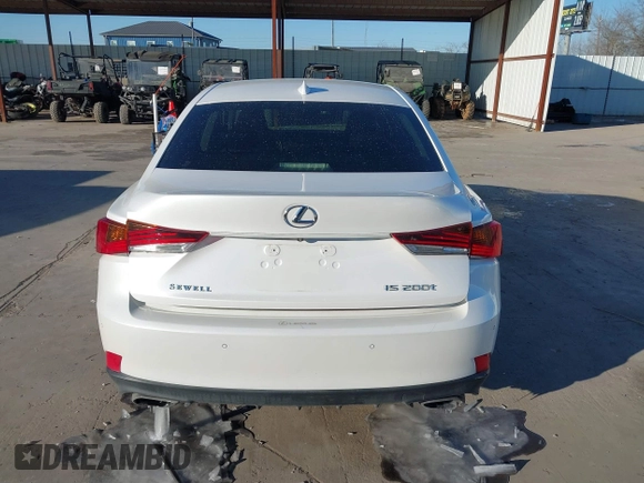2017 Lexus IS with VIN JTHBA1D2XH5052532, listed as a IAAI auction lot 41623811 with 108,347 mi miles. Bid and sale history available at carsss.com. Image 17.