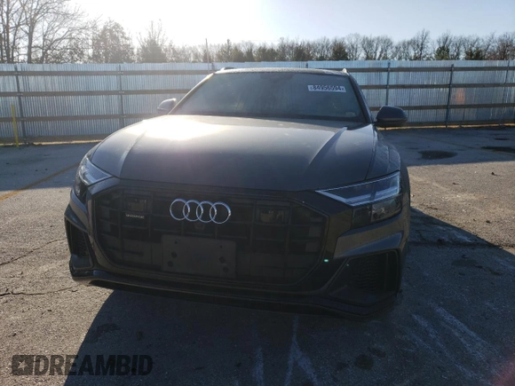 2019 Audi Q8 Premium Plus with VIN WA1EVAF15KD025205, listed as a Copart auction lot 84956594 with 0 mi miles and Salvage Title. Bid and sale history available at carsss.com. Image 5.