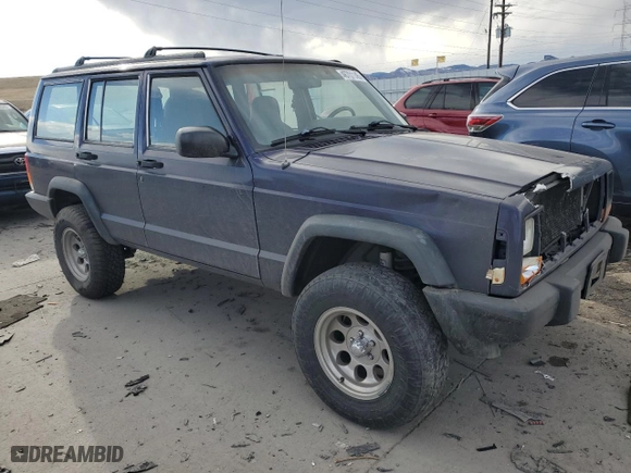 1998 Jeep Cherokee Sport with VIN 1J4FJ68S6WL175712, listed as a Copart auction lot 46701145 with 0 mi miles and Salvage Title. Bid and sale history available at carsss.com. Image 4.