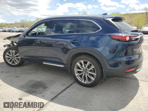2021 Mazda CX-9 Grand Touring with VIN JM3TCBDY6M0512276, listed as a Copart auction lot 54582375 with 26,727 mi miles and Salvage title. Bid and sale history available at DreamBid. Image 2.