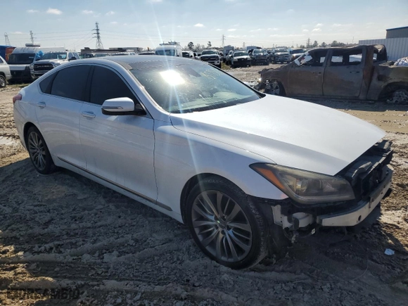 2015 Hyundai Genesis 5.0L with VIN KMHGN4JF7FU041748, listed as a Copart auction lot 45913585 with 132,109 mi miles and Salvage Title. Bid and sale history available at carsss.com. Image 4.