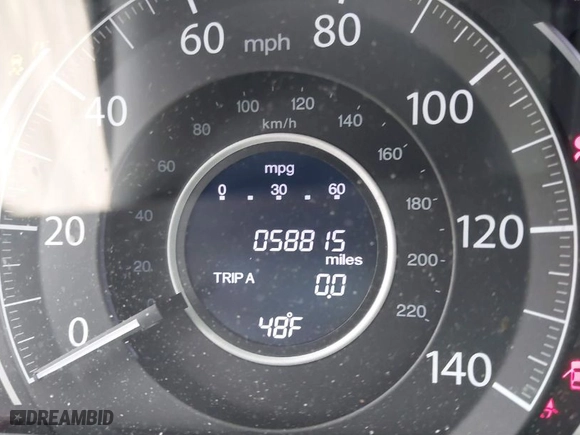 2016 Honda CR-V EX-L with VIN 2HKRM4H71GH667192, listed as a IAAI auction lot 41737621 with 58,815 mi miles. Bid and sale history available at carsss.com. Image 15.