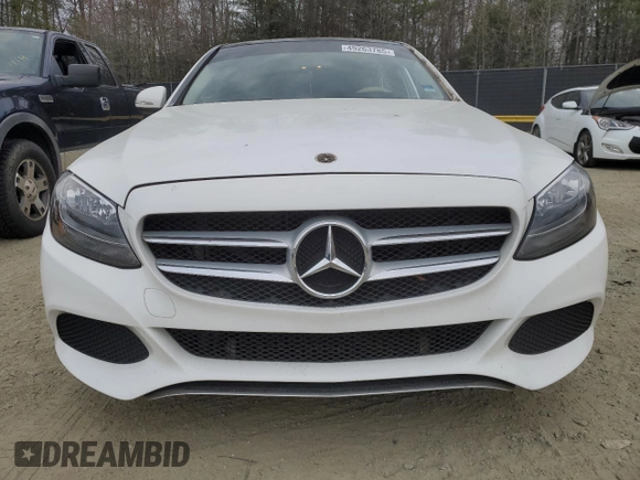 2015 Mercedes-Benz C 300 with VIN 55SWF4JB6FU056193, listed as a Copart auction lot 49263785 with 112,095 mi miles and Salvage Title. Bid and sale history available at DreamBid. Image 5.