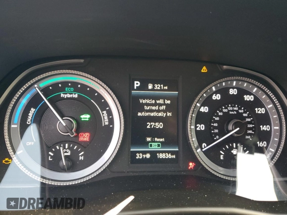 2022 Hyundai Sonata Hybrid Blue with VIN KMHL24JJ6NA038075, listed as a Copart auction lot 86446664 with 18,836 mi miles and Salvage Title. Bid and sale history available at carsss.com. Image 9.