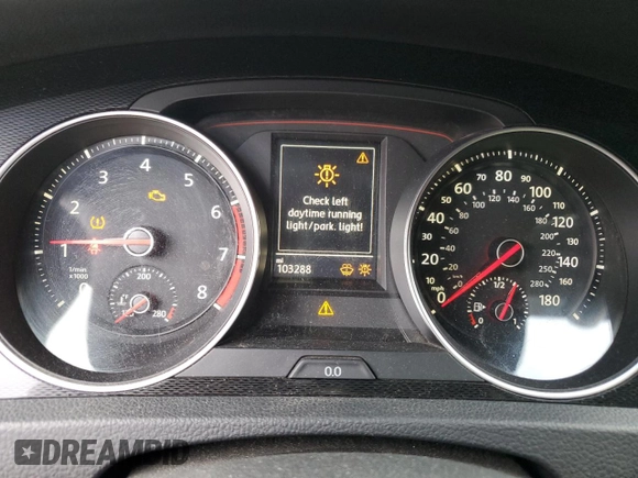 2016 Volkswagen GTI S with VIN 3VWYT7AU1GM034540, listed as a Copart auction lot 72535414 with 103,288 mi miles and Salvage Title. Bid and sale history available at DreamBid. Image 9.