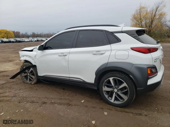 2019 Hyundai Kona Limited with VIN KM8K3CA54KU376039, listed as a Copart auction lot 82322634 with 62,025 mi miles and Salvage Title. Bid and sale history available at carsss.com. Image 2.