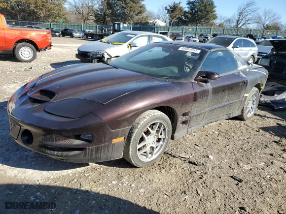 2000 Pontiac Firebird Formula with VIN 2G2FV22G6Y2173358, listed as a Copart auction lot 89081095 with 166,892 mi miles and Salvage Title. Bid and sale history available at carsss.com. Image 1.