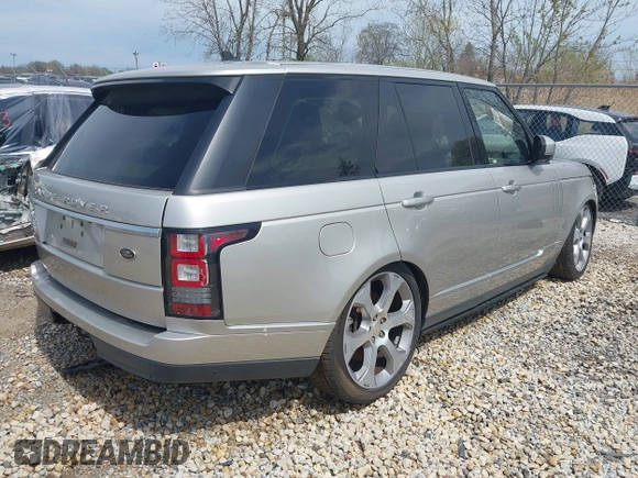 2015 Land Rover Range Rover Supercharged Autobiography with VIN SALGV2TF7FA214068, listed as a IAAI auction lot 42036693 with 79,905 mi miles. Bid and sale history available at carsss.com. Image 4.