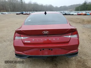 2021 Hyundai Elantra SEL with VIN KMHLM4AG2MU066130, listed as a Copart auction lot 49107105 with 75,438 mi miles and Salvage Title. Bid and sale history available at carsss.com. Image 6.