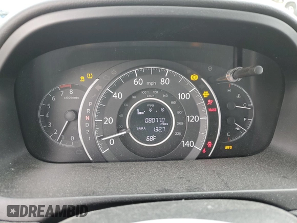 2014 Honda CR-V LX with VIN 5J6RM4H38EL072517, listed as a Copart auction lot 51525245 with 80,770 mi miles and Salvage Title. Bid and sale history available at carsss.com. Image 9.