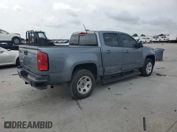 2021 Chevrolet Colorado 2WD LT with VIN 1GCGSCEN4M1138140, listed as a Copart auction lot 60117005 with 61,698 mi miles and Salvage title. Bid and sale history available at DreamBid. Image 3.