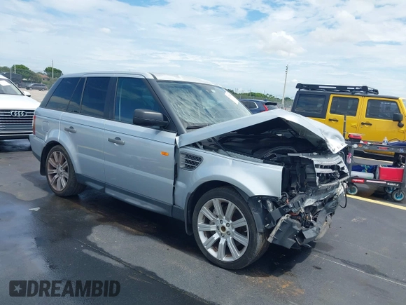 2008 Land Rover Range Rover Sport SC with VIN SALSH23488A188051, listed as a IAAI auction lot 42612602 with 90,227 mi miles and . Bid and sale history available at DreamBid. Image 1.