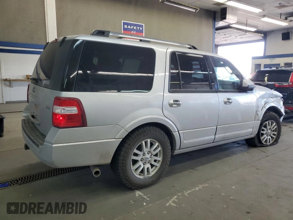 2014 Ford Expedition Limited with VIN 1FMJU2A50EEF66048, listed as a Copart auction lot 53864275 with 143,424 mi miles and Salvage title. Bid and sale history available at DreamBid. Image 3.