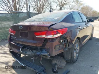 2019 Kia Optima LX with VIN 5XXGT4L37KG347930, listed as a IAAI auction lot 41772543 with 112,608 mi miles. Bid and sale history available at carsss.com. Image 6.