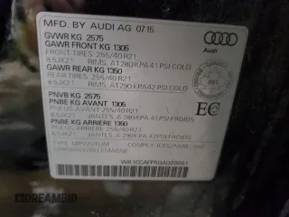 2016 Audi SQ5 Premium Plus with VIN WA1CCAFP5GA028681, listed as a Copart auction lot 44271775 with 188,834 mi miles and Salvage Title. Bid and sale history available at carsss.com. Image 13.