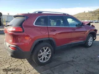 2017 Jeep Cherokee Latitude with VIN 1C4PJLCB4HW662876, listed as a Copart auction lot 47192635 with 91,455 mi miles and Salvage Title. Bid and sale history available at carsss.com. Image 3.