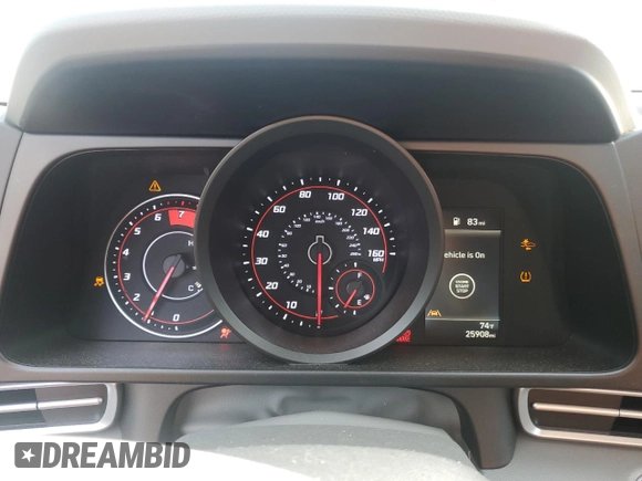 2022 Hyundai Elantra with VIN 5NPLM4G2NH063289, listed as a Copart auction lot 54551105 with 25,908 mi miles and Salvage title. Bid and sale history available at DreamBid. Image 9.