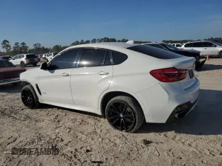 2017 BMW X6 sDrive35i with VIN 5UXKU0C54H0F99650, listed as a Copart auction lot 81828614 with 156,344 mi miles and Salvage Title. Bid and sale history available at carsss.com. Image 2.