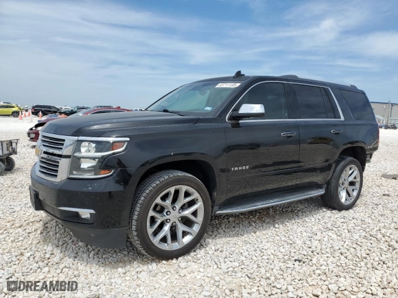 2017 Chevrolet Tahoe Premier with VIN 1GNSCCKC2HR193680, listed as a Copart auction lot 53711135 with 103,694 mi miles and Salvage Title. Bid and sale history available at carsss.com. Image 1.