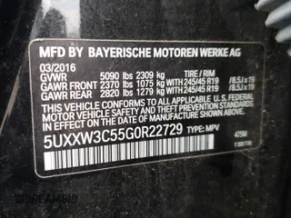 2016 BMW X4 xDrive28i with VIN 5UXXW3C55G0R22729, listed as a Copart auction lot 72906833 with 98,668 mi miles. Bid and sale history available at carsss.com. Image 15.