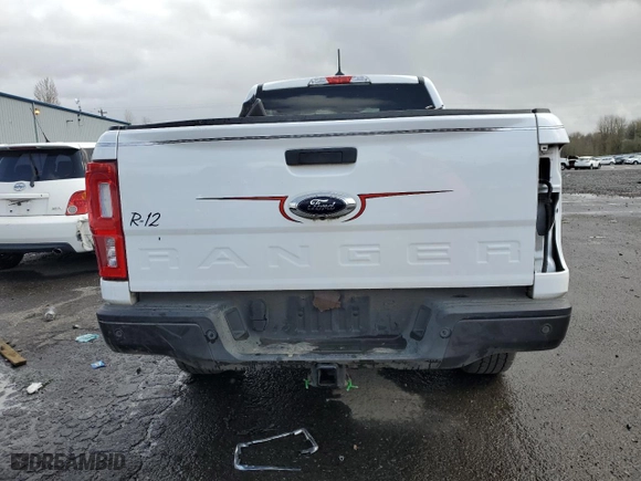 2023 Ford Ranger XL with VIN 1FTER1FH3PLE27485, listed as a Copart auction lot 49235235 with 4,501 mi miles and Salvage Title. Bid and sale history available at carsss.com. Image 6.