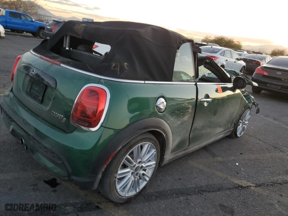 2024 MINI Convertible Cooper S with VIN WMW43DL09R3S02856, listed as a Copart auction lot 84647294 with NaN miles and Salvage Title. Bid and sale history available at carsss.com. Image 3.