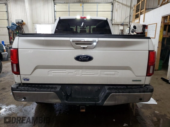 2018 Ford F-150 XL with VIN 1FTFW1EG6JFC02053, listed as a Copart auction lot 88957975 with 222,033 mi miles and Salvage Title. Bid and sale history available at carsss.com. Image 6.
